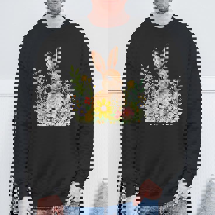 ウサギの恋人 グラフィックデザイン ウサギ オーナー。 スウェットシャツ 高齢者への贈り物