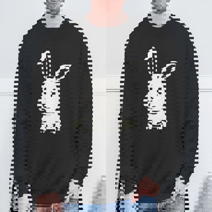 ウサギの穴から出てトラブルに巻き込まれる スウェットシャツ 高齢者への贈り物