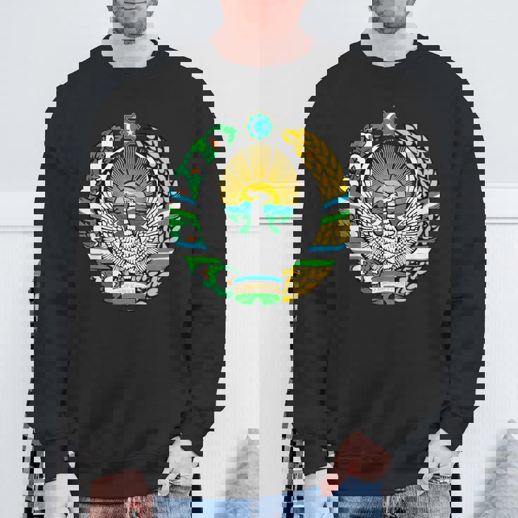 ウズベキスタン 紋章 旗 ウズベキスタン スウェットシャツ 高齢者への贈り物