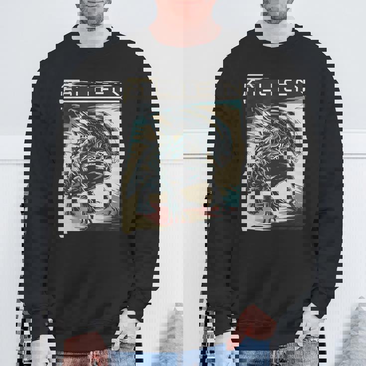 エイリアンxenomorphイラストポスター。 スウェットシャツ 高齢者への贈り物