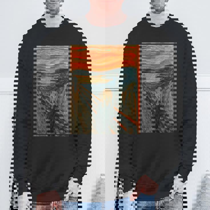 エドヴァルド表現主義の叫びムンクアート スウェットシャツ 高齢者への贈り物