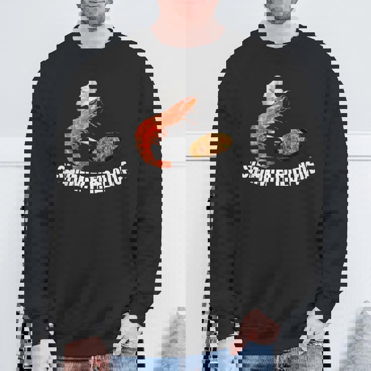 エビチャーハン-面白いミーム スウェットシャツ 高齢者への贈り物