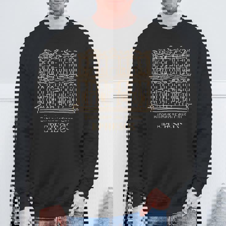 エフェソス、セルチュク、トルコ ケルスス図書館の図面 スウェットシャツ 高齢者への贈り物