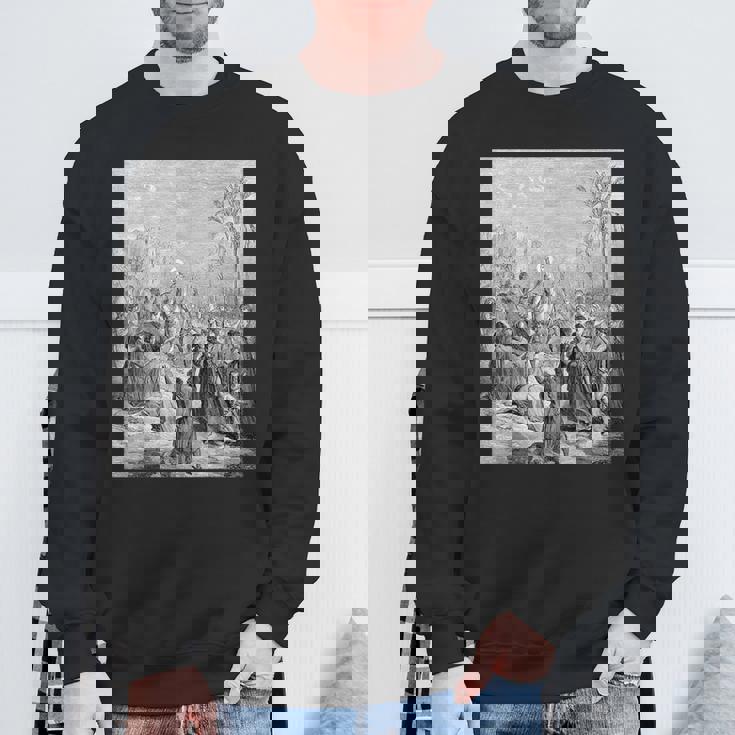 エルサレムへのイエスの参入 グスターヴ・ドーレ聖書芸術 スウェットシャツ 高齢者への贈り物