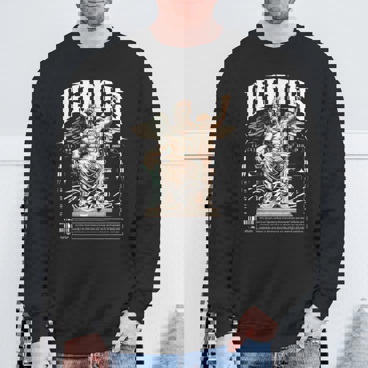 エルメス ギリシャ神像 ギリシャ神話 ストリートウェア スウェットシャツ 高齢者への贈り物