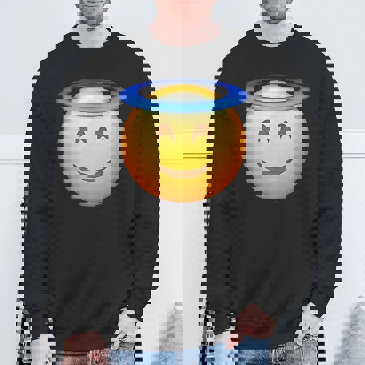 エンジェルスマイリー絵文字 スウェットシャツ 高齢者への贈り物