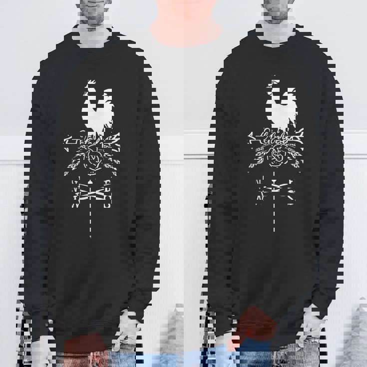 オクトーバーフェスト 風見鶏 コスチューム オンドリとプレッツェルの矢 スウェットシャツ 高齢者への贈り物