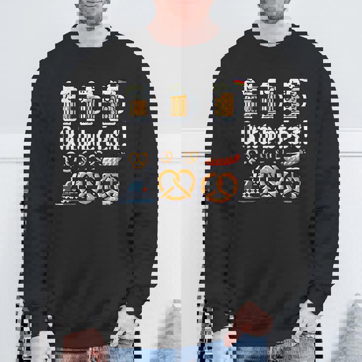 オクトーバーフェストをモチーフにしたビールジョッキ、ヴィースンのプレッツェル スウェットシャツ 高齢者への贈り物