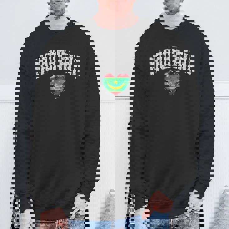 オーク フラッグ ハート オブ モーリタニア エンブレム National Pride & Unity スウェットシャツ 高齢者への贈り物