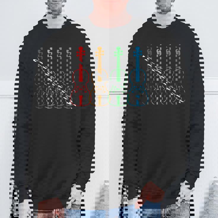 オーケストラ ヴァイオリン 奏者 音楽 ヴィンテージ 楽器 バイオリン スウェットシャツ 高齢者への贈り物