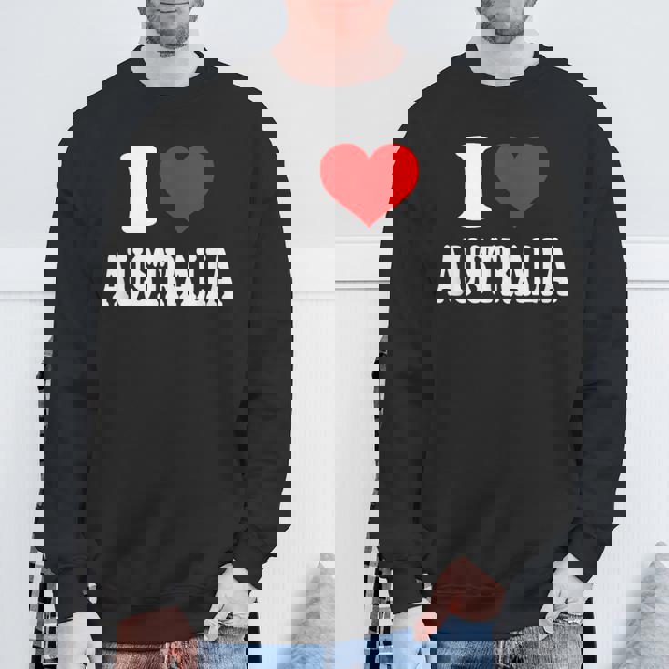 オーストラリア アイ・ハート・オーストラリア アイ・ラブ・オーストラリア スウェットシャツ 高齢者への贈り物