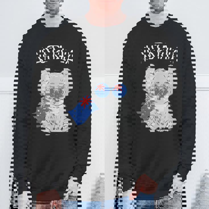 オーストラリアの国旗がかわいいコアラ スウェットシャツ 高齢者への贈り物