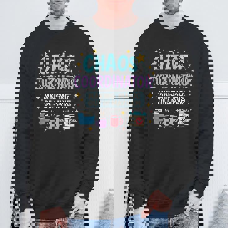 カオスコーディネーター 魔法のように混乱を整える人へ スウェットシャツ 高齢者への贈り物