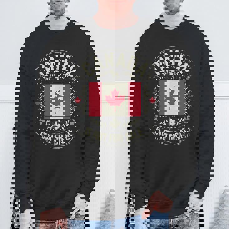 カナダは非売品です 愛国的なカナダ人 スウェットシャツ 高齢者への贈り物