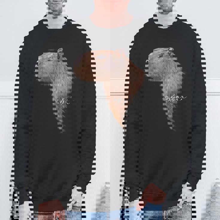 カピバラ グラフィック アート カピバラ Ro Ro Ro歯動物 アニマル ラバー スウェットシャツ 高齢者への贈り物