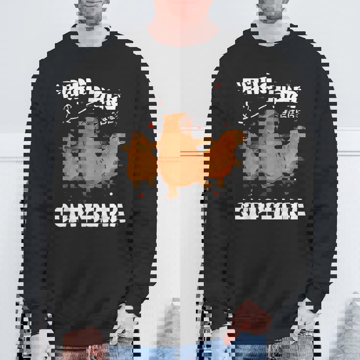 カピバラ好きファニーパラパラカピバラ スウェットシャツ 高齢者への贈り物