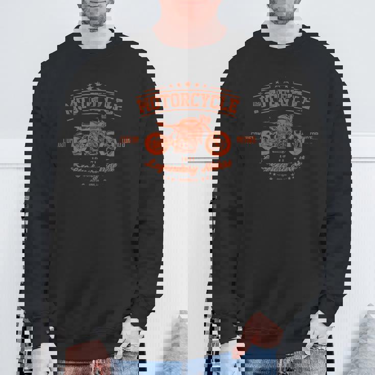 カフェレーサー カスタム バイク 伝説のライダー カリフォルニア ロサンゼルス スクランブラー モーターサイクル スウェットシャツ 高齢者への贈り物