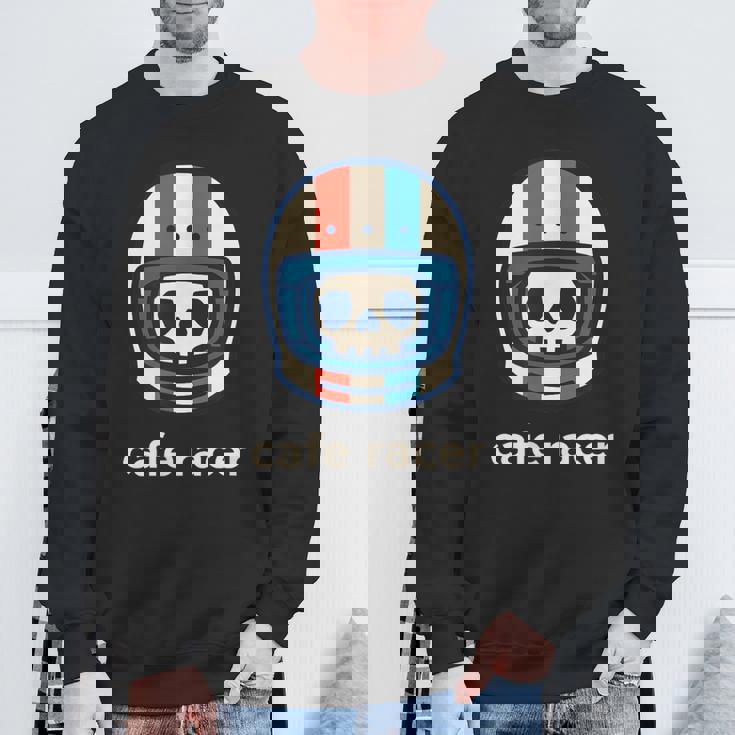 カフェレーサー トレンディ シンプル ヘルメット デザイン バイク スウェットシャツ 高齢者への贈り物