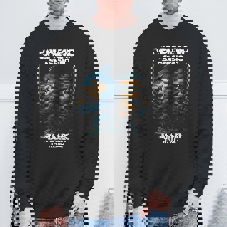 カプチーノ アサシーノ トラレロ トラララ イタリアン ブレイン ミーム スウェットシャツ 高齢者への贈り物