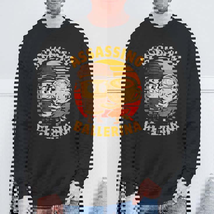 カプチーノ アサシーノ バレリーナ 面白い イタリアン ブレイン ミーム スウェットシャツ 高齢者への贈り物