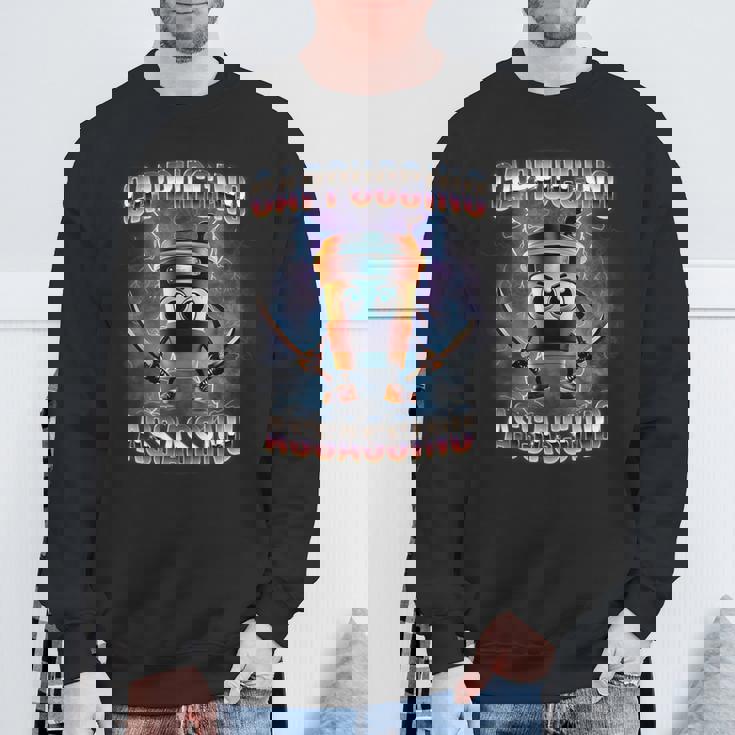 カプチーノ アサシーノ ブレイン ロート イタリアン ミーム スウェットシャツ 高齢者への贈り物