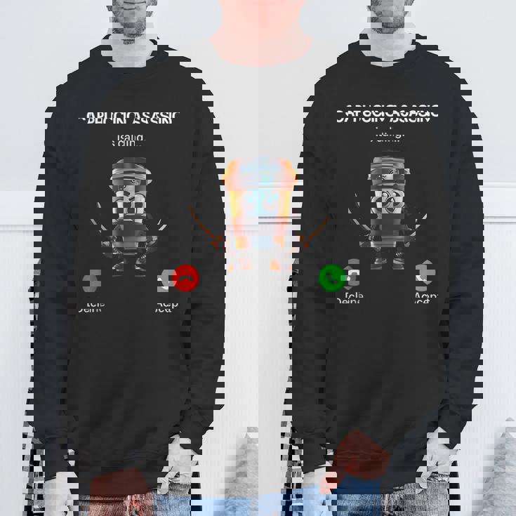 カプチーノ アサシーノ 呼び出し ブレイン イタリア ブレイン ミーム スウェットシャツ 高齢者への贈り物