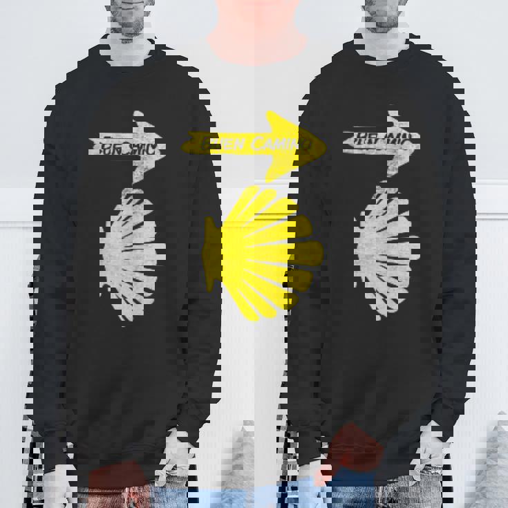 カミーノデサンティアゴの巡礼のシンボル、ブエンカミノシェル スウェットシャツ 高齢者への贈り物