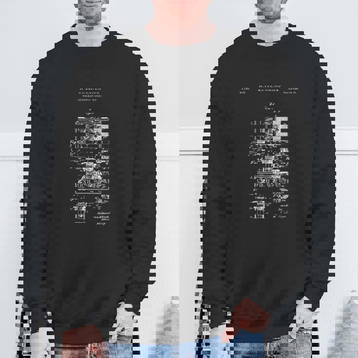 カメラ特許tシャツ-アンティークtシャツ スウェットシャツ 高齢者への贈り物