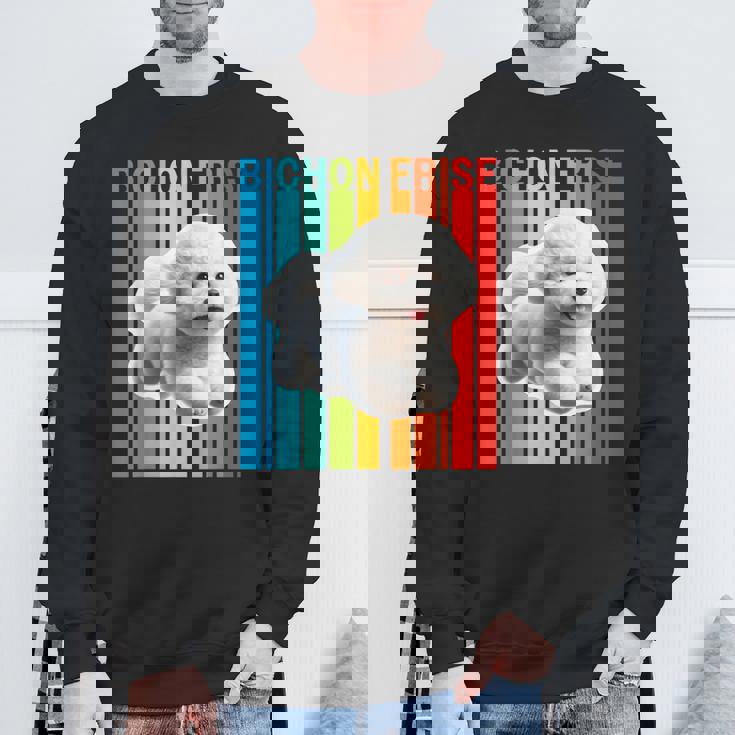 カラフルなビションフリーゼ スウェットシャツ 高齢者への贈り物