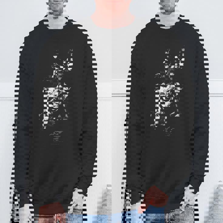 カラヴァッジョ・バロックの画家-キリストの埋葬 スウェットシャツ 高齢者への贈り物