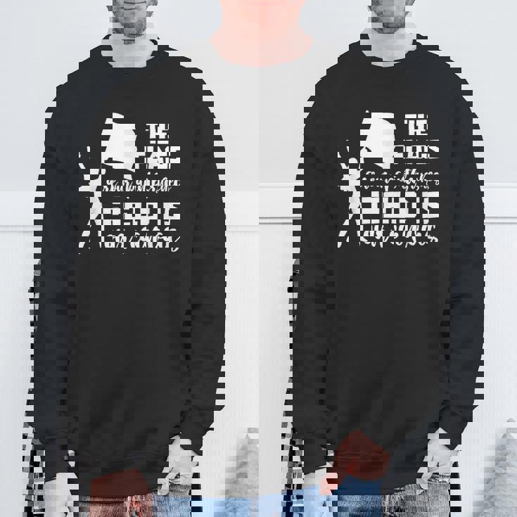 カラーガード マーチングバンド カラーガード フラグ おもしろカラーガード スウェットシャツ 高齢者への贈り物