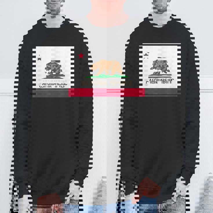 カリフォルニア州「ベアリパブリック」州旗 スウェットシャツ 高齢者への贈り物