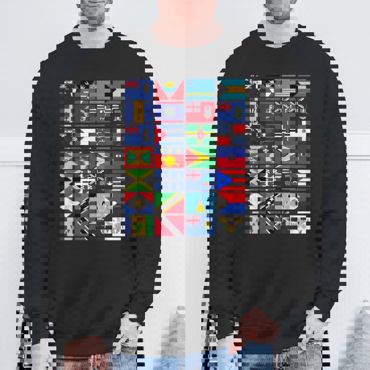 カリブ海国旗 ユニティプライド お土産 地理ギフト スウェットシャツ 高齢者への贈り物