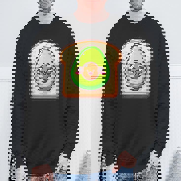 カワイイ アボカドトースト スウェットシャツ 高齢者への贈り物