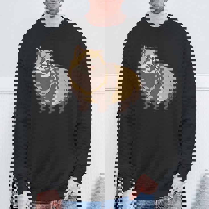 カワイイタヌキ スウェットシャツ 高齢者への贈り物