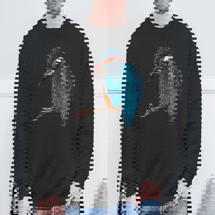 カワセミ 動物モチーフ 動物の顔 鳥モチーフ 動物モチーフ 鳥 カワセミ スウェットシャツ 高齢者への贈り物