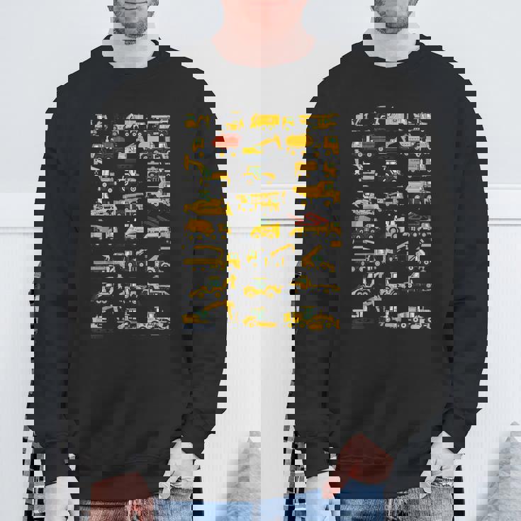 キッズ 建設車両 男の子 コンクリートミキサー クレーン スウェットシャツ 高齢者への贈り物