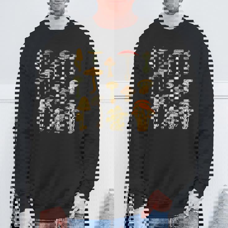 キノコ 菌類 キノコ キノコ シュルーム好き コテージコア スウェットシャツ 高齢者への贈り物