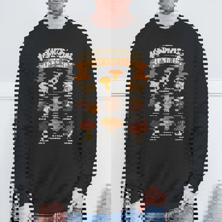 キノコ、好きなものキノコの種類 スウェットシャツ 高齢者への贈り物