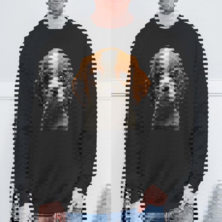 キャバリアキングチャールズスパニエル子犬 スウェットシャツ 高齢者への贈り物