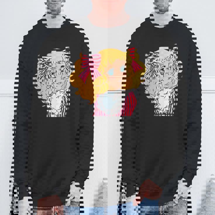 キャンディ キャンディ 日本 レトロ ヴィンテージ 80年代 アニメ 漫画 スウェットシャツ 高齢者への贈り物