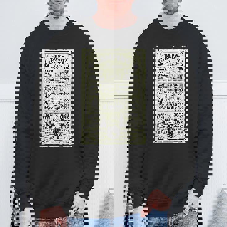 キャンピング ルール 遊び心たっぷりのヴィンテージ調デザイン おもしろ キャンプ スウェットシャツ 高齢者への贈り物