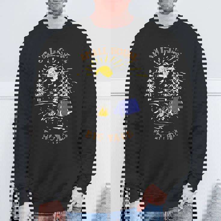 キャンプ スモールハウス ビッグヤード 山岳 キャンプファイヤー テント キャンプ スウェットシャツ 高齢者への贈り物