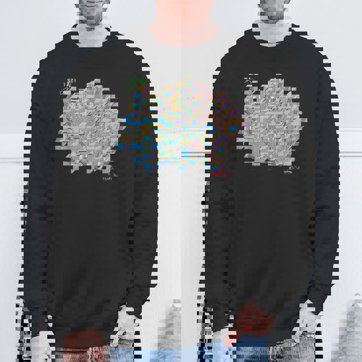 キューブ 迷路&迷路 スウェットシャツ 高齢者への贈り物