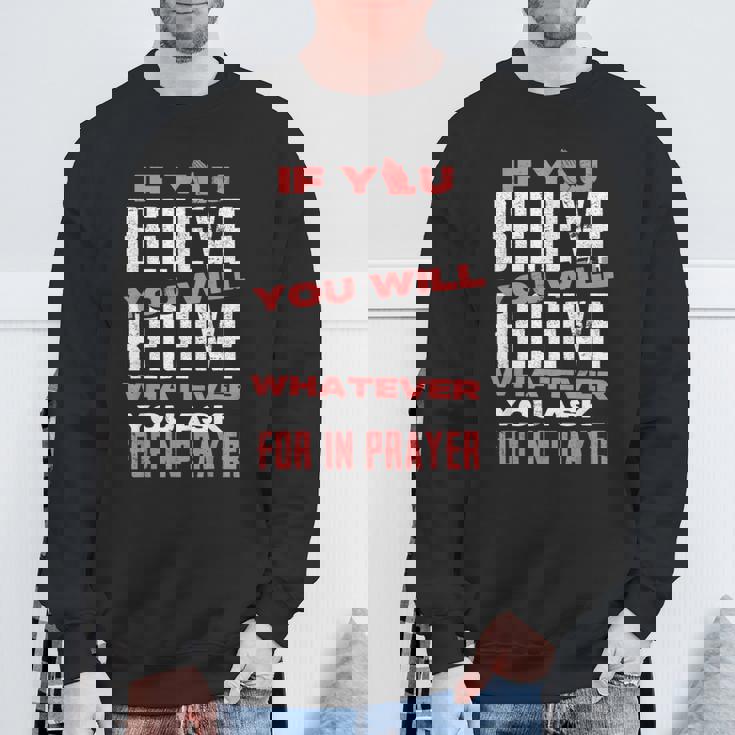 キリスト教信仰のモチベーションを高めると信じるなら スウェットシャツ 高齢者への贈り物