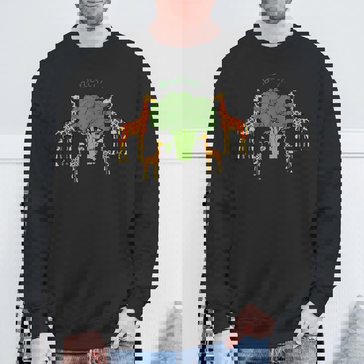 キリン ベジタリアンファミリー 食べる ブロッコリー スウェットシャツ 高齢者への贈り物