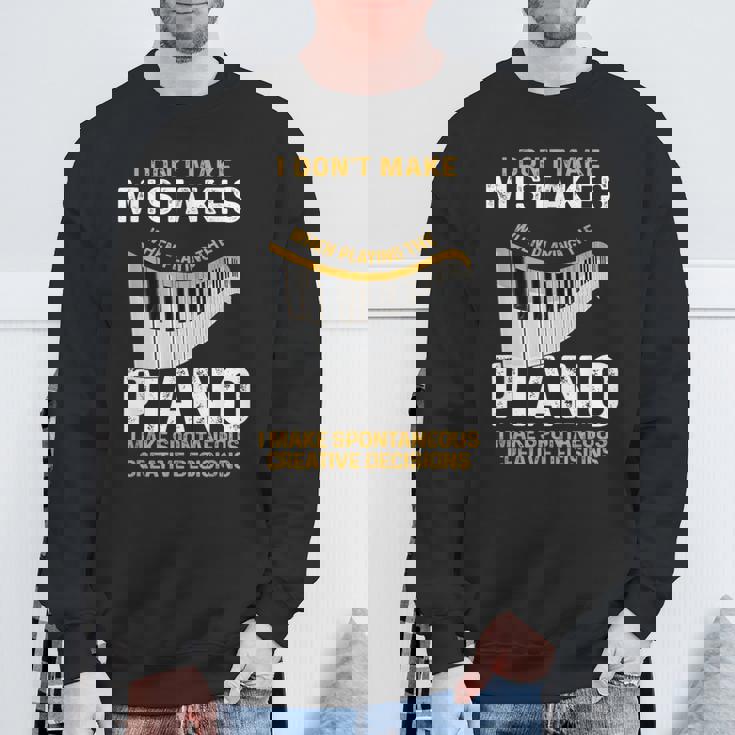 キーボード ピアニスト 面白い 音楽 ミュージシャン ピアノ奏者 恋人 スウェットシャツ 高齢者への贈り物