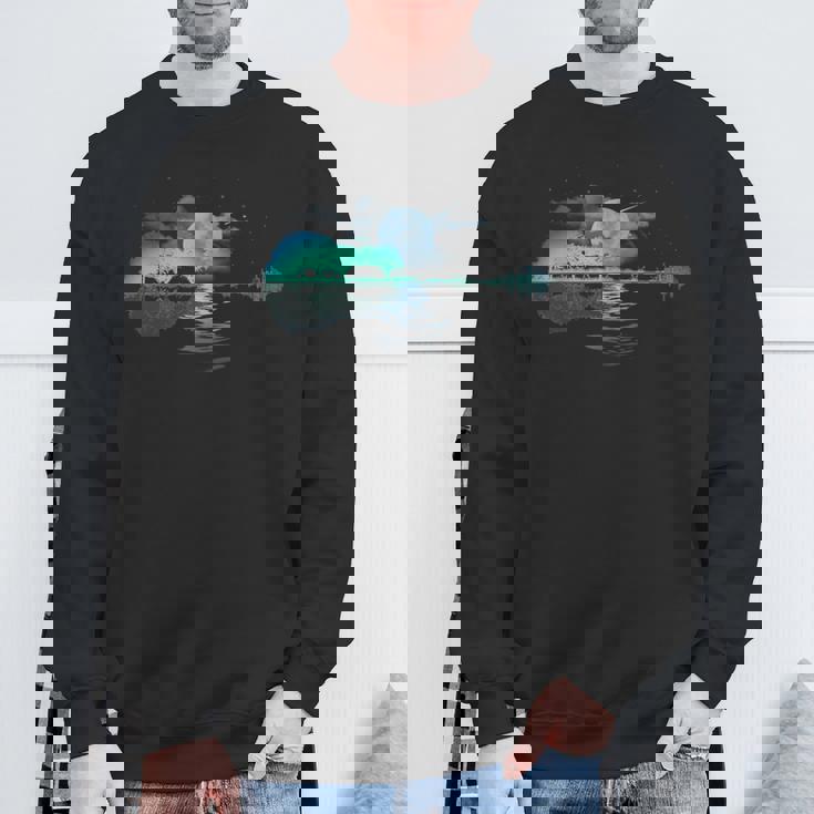 ギター レイクリフレクションズ レイクシャドウ 音楽 アコースティックギター スウェットシャツ 高齢者への贈り物