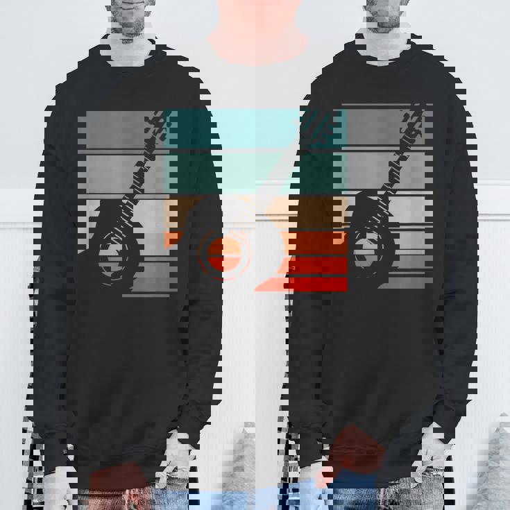 ギター レトロスタイル ビンテージ スウェットシャツ 高齢者への贈り物