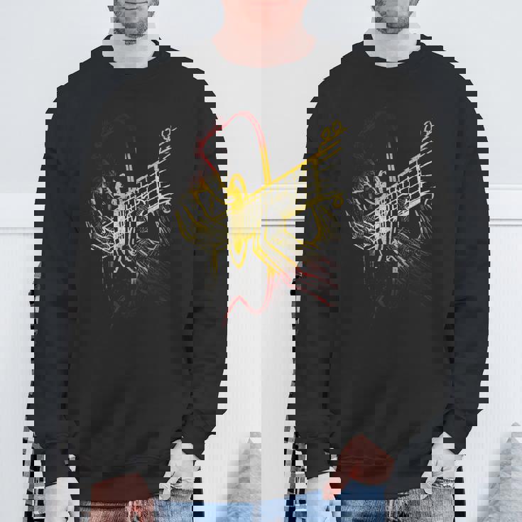 ギターシャツ アコースティックギター ヴィンテージギター スウェットシャツ 高齢者への贈り物